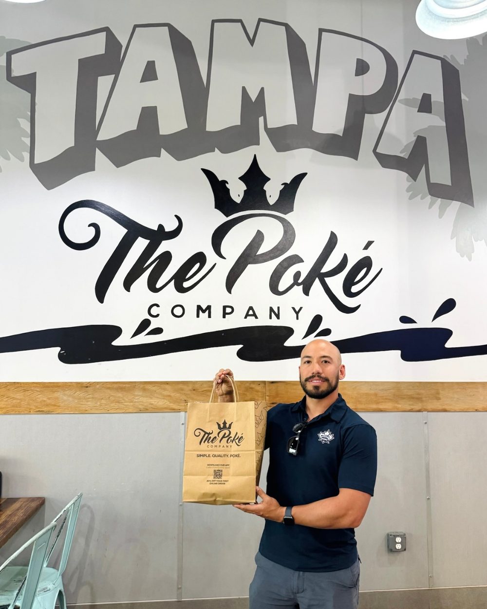 Poke Company behind the counter