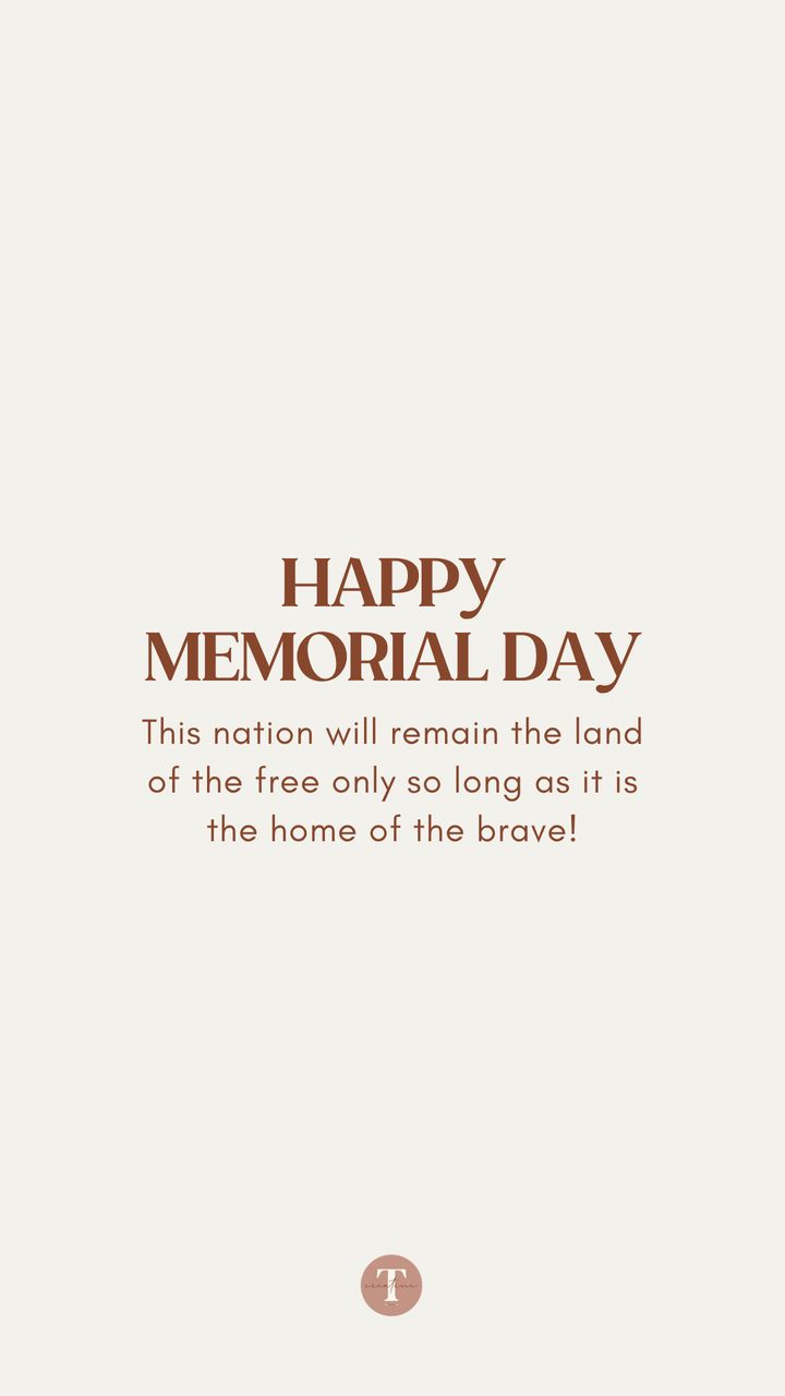Memorial Day seasonal campaign graphic
