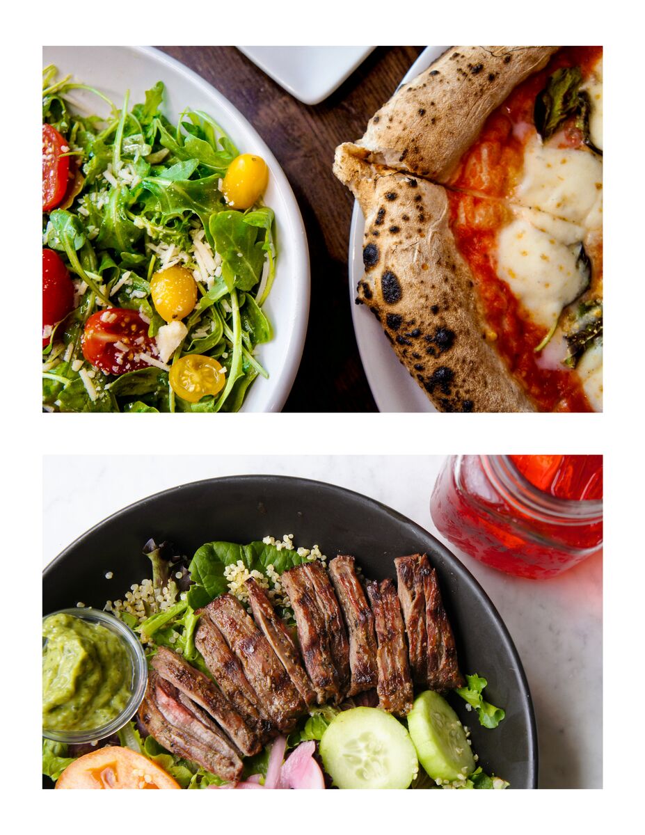 Restaurant menu photography grid