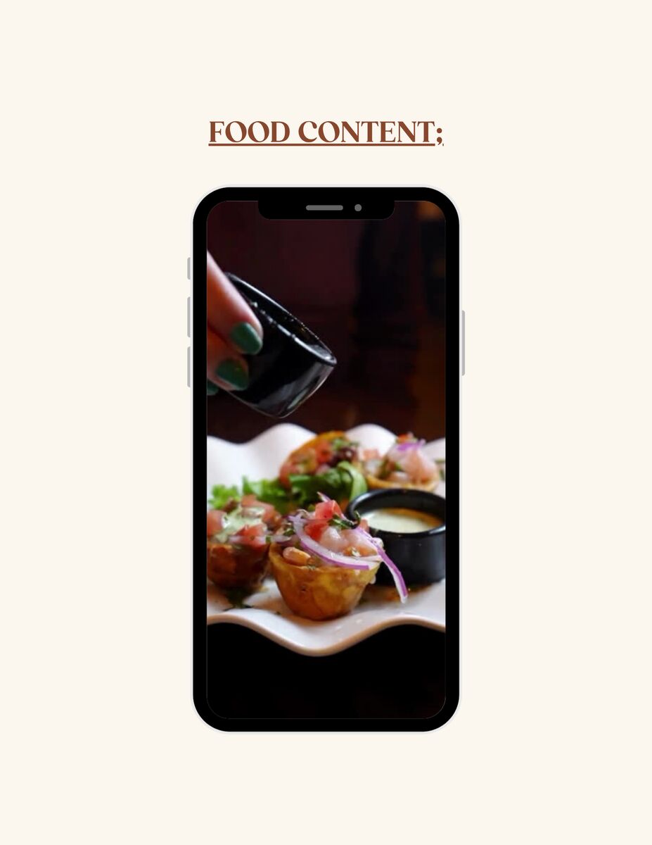 Vertical food content shown on a phone