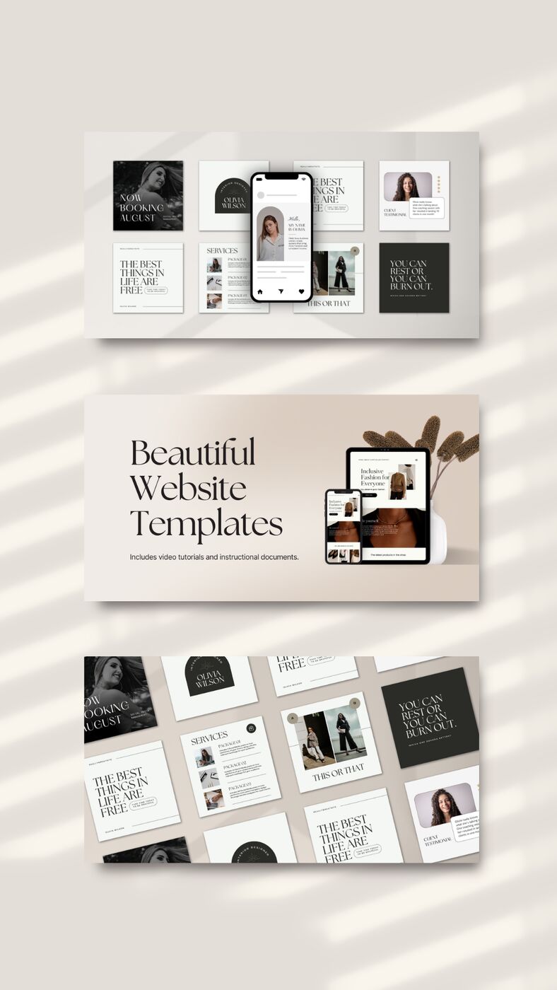 Website template system